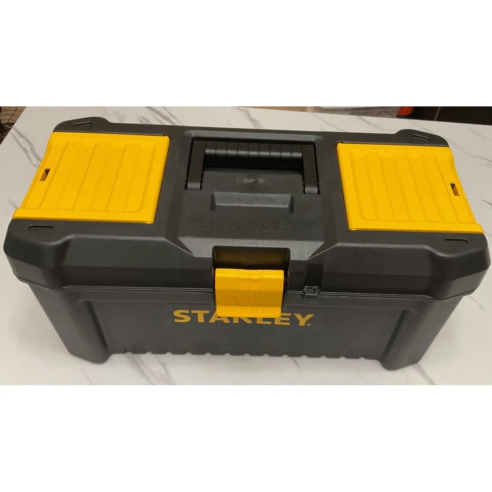 Stanley Essential 16 Inch Plastic Tool Box with Removable Tray STST16331 Black